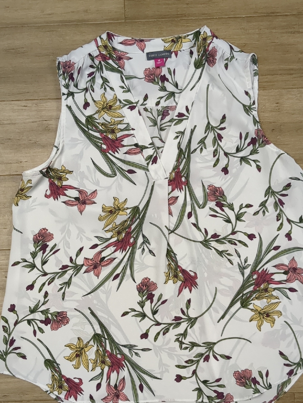 Vince Camuto Floral Chiffon Blouse, M